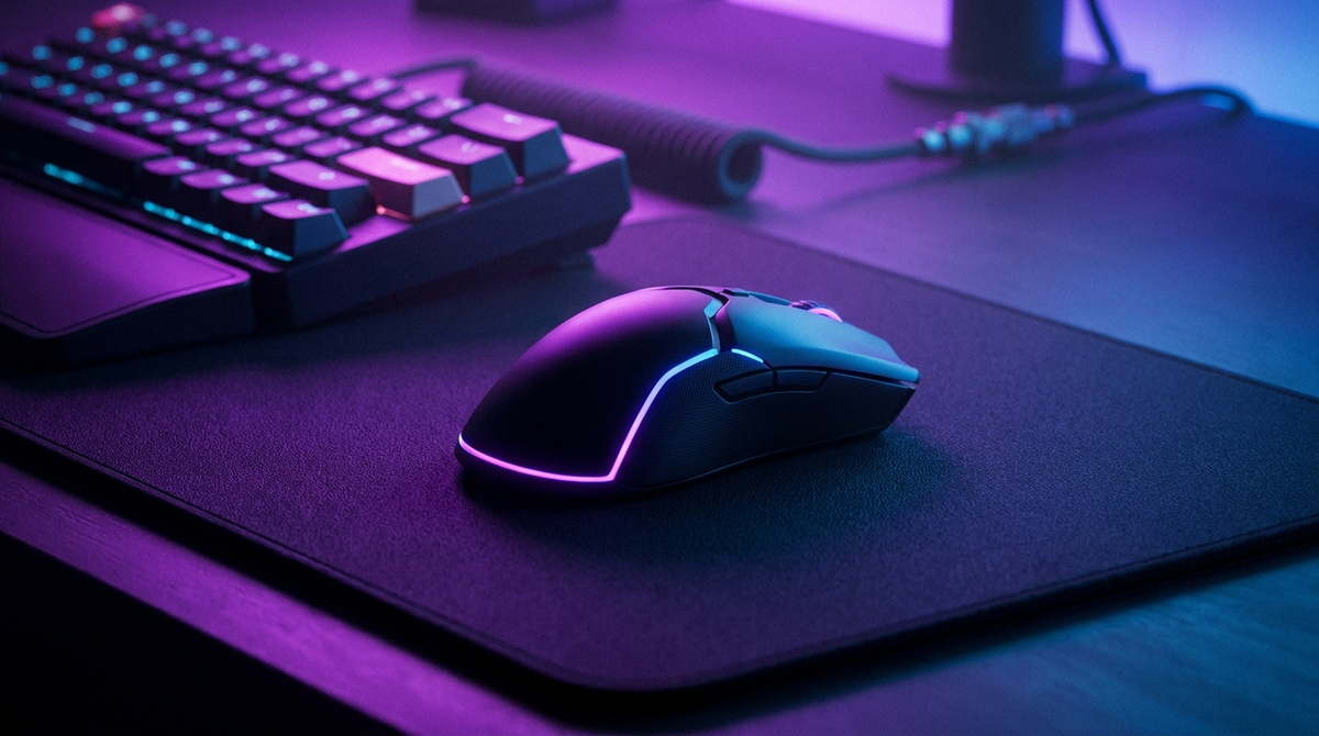 Gaming Accessories collection cover with RGB gaming mouse and keyboard