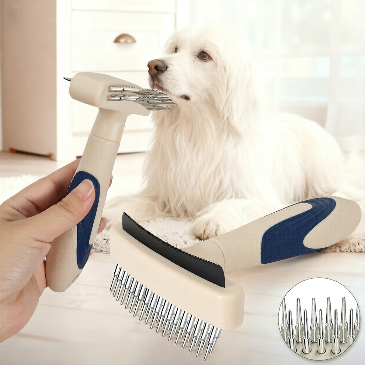 Pet Deshedding Grooming Brush