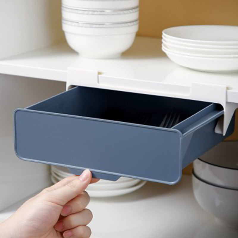 Under-Shelf Kitchen Utensil Drawer Organizer