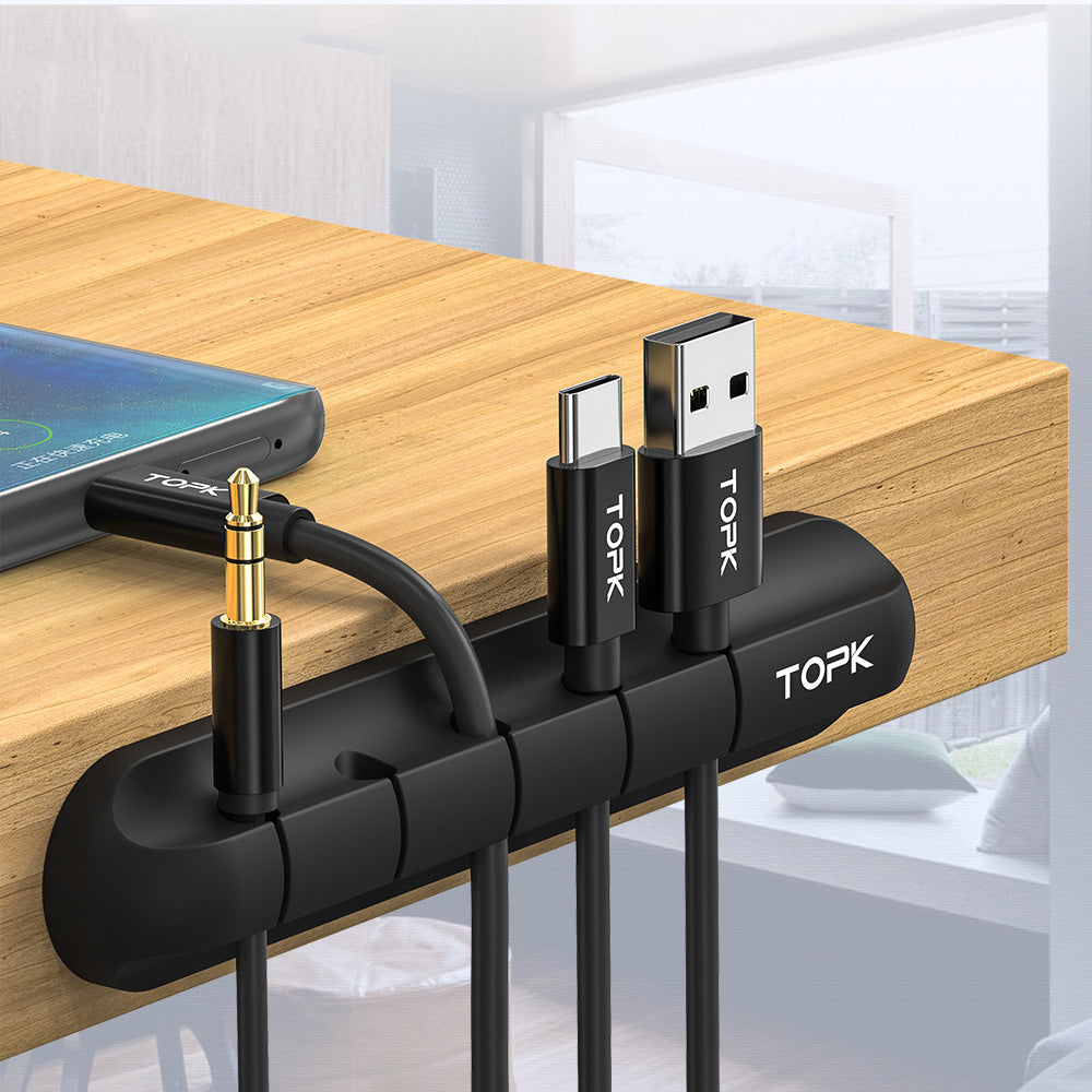 Silicone USB Cable Winder Desktop Cable Organizer