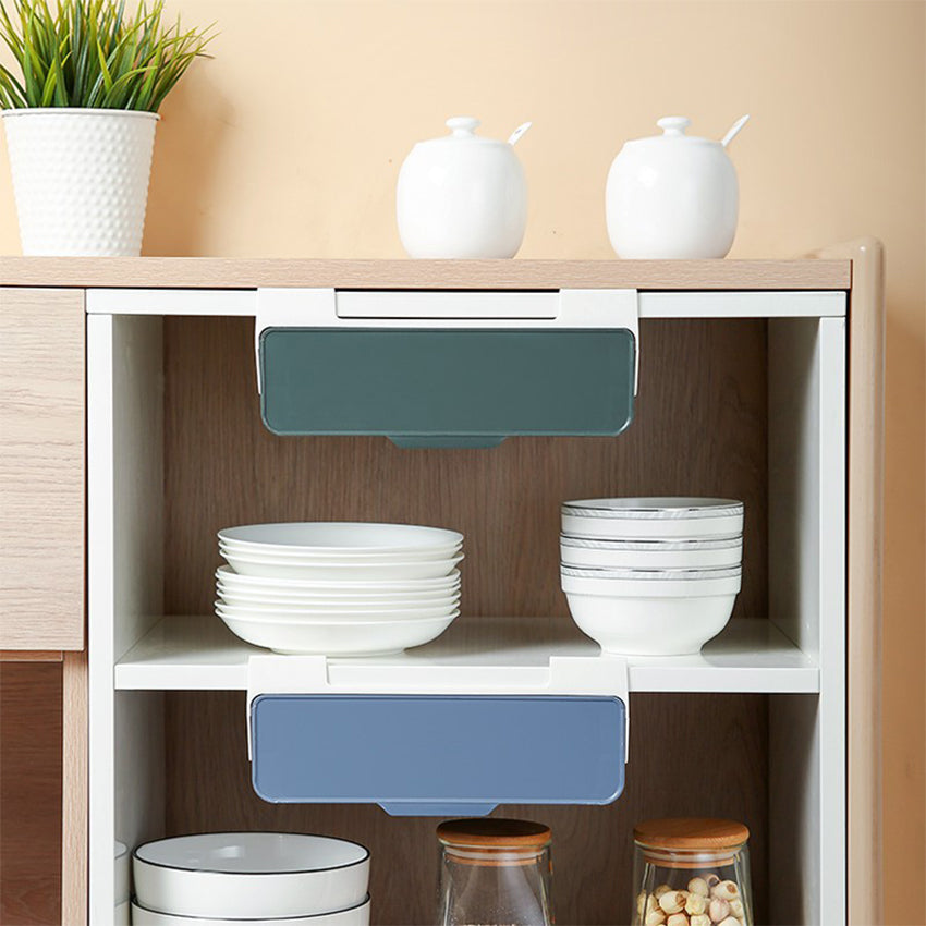Under-Shelf Kitchen Utensil Drawer Organizer