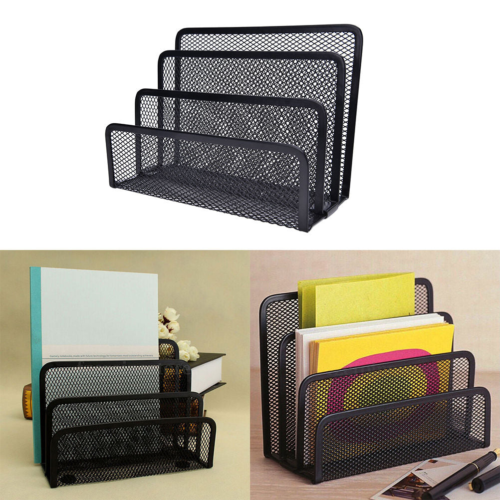 Mesh Metal Desk Organizer Shelf