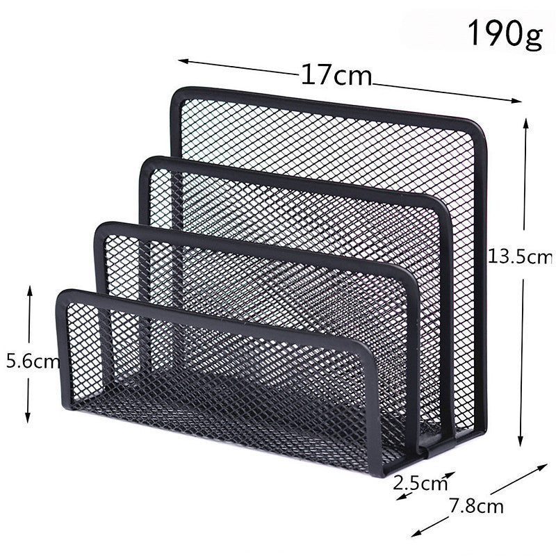 Mesh Metal Desk Organizer Shelf