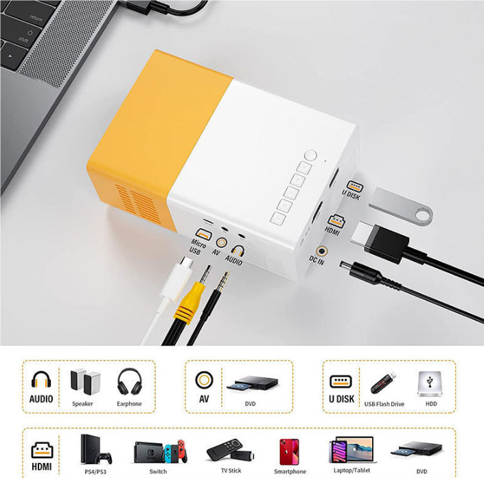 T300 Mini HD 1080P Projector