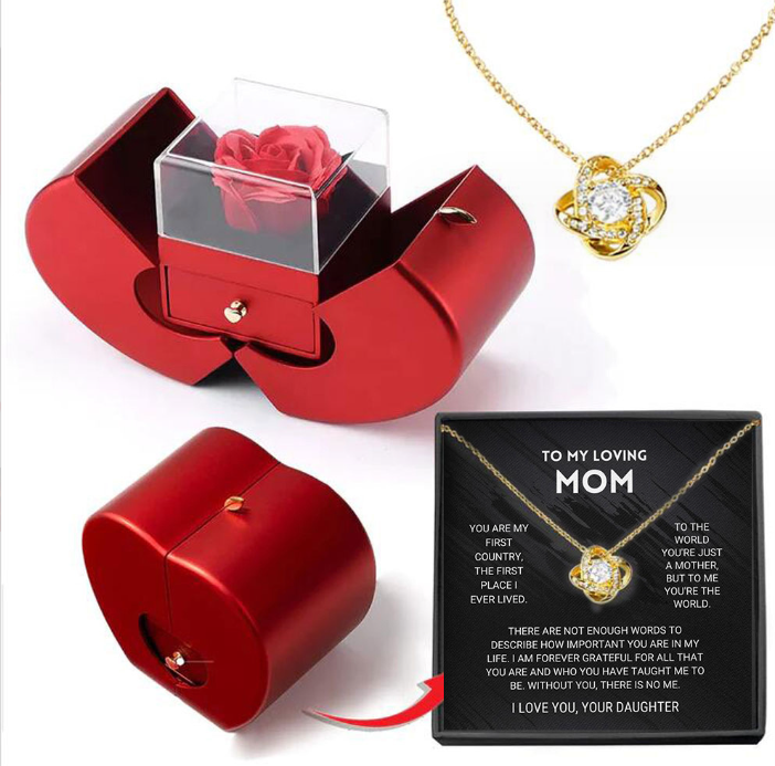 Eternal Rose Necklace Gift Box