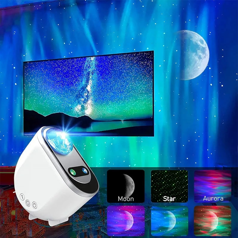 Aurora Borealis Galaxy Star Projector Night Light