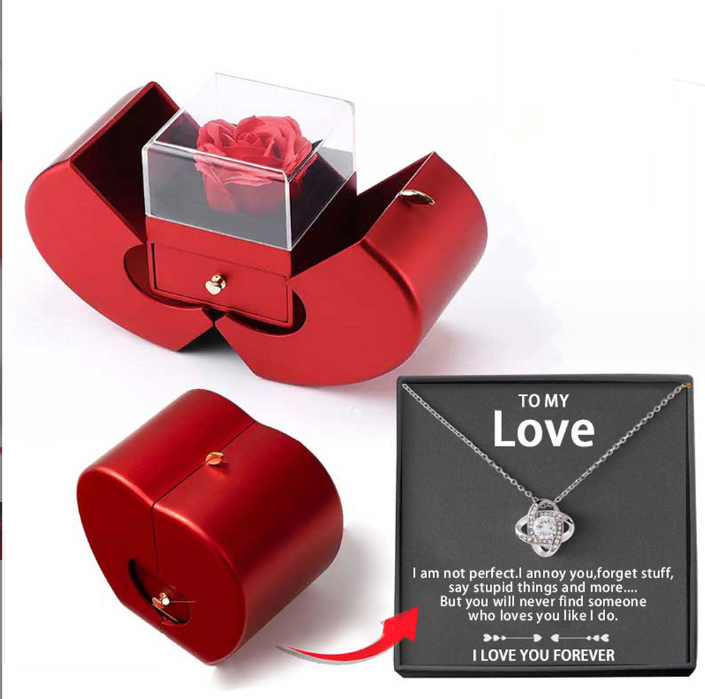 Eternal Rose Necklace Gift Box