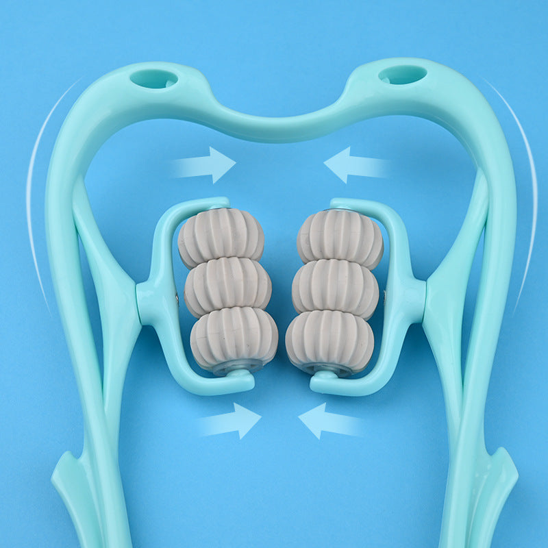 Six-Wheel Manual Neck Massage Roller