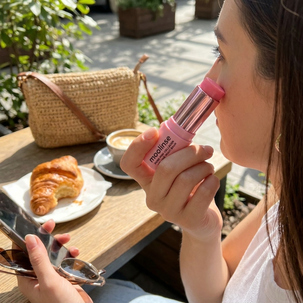 Collagen Moisturizing Cream in use