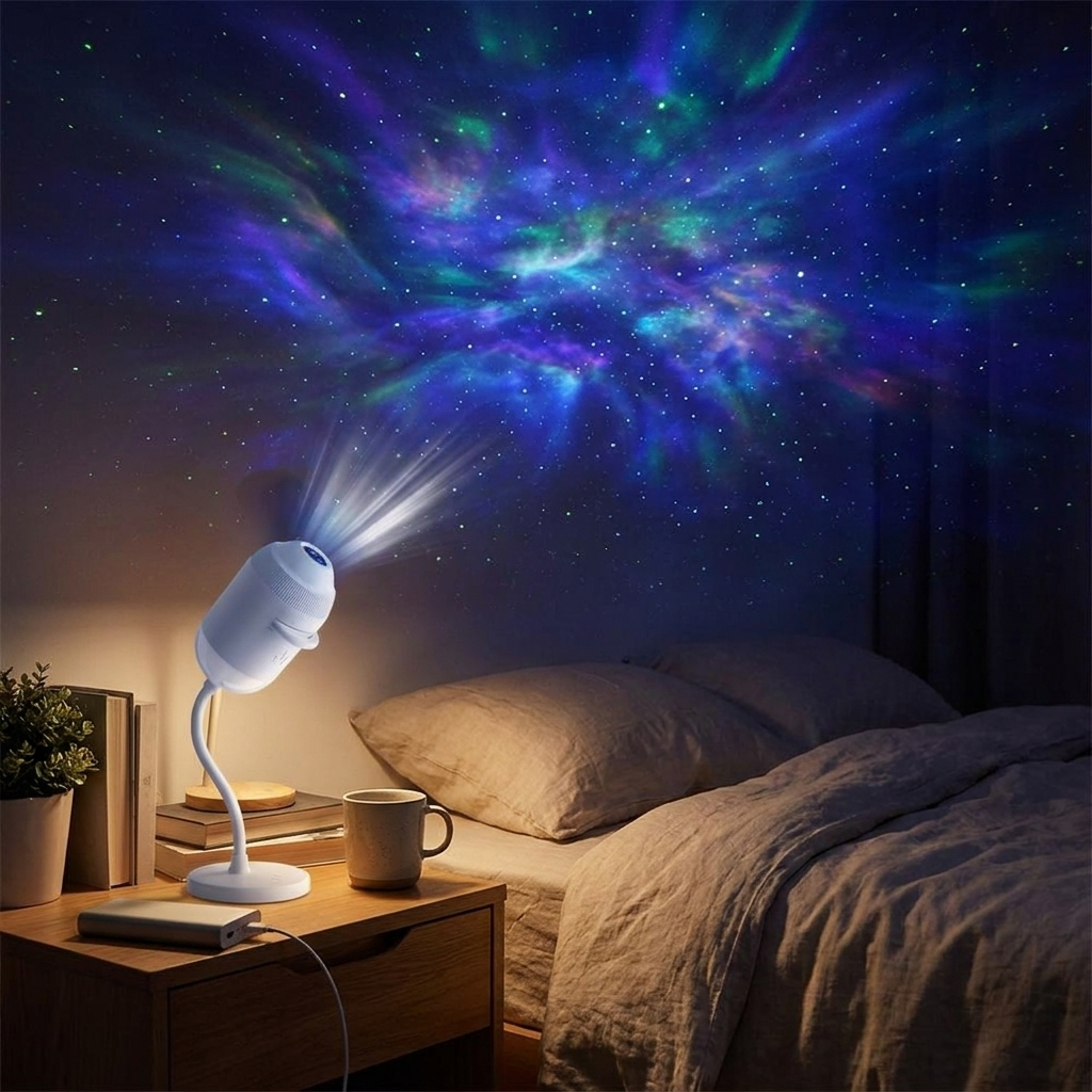 Starry Night Galaxy Star Projector lifestyle