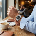 Ultra-Thin Steel Quartz Men's Watch lifestyle
